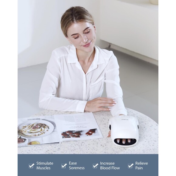 CINCOM CM-026H Cordless Hand Massager with Heat and Compression (1059) - Picture 6 of 7